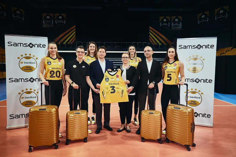 VakıfBank Kadın Voleybol Takımı’nın Seyahat Ürünleri Sponsoru Samsonite Oldu