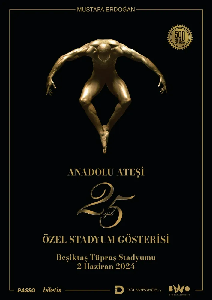 Anadolu Ateşi’nden Beşiktaş Stadyumu’nda 25. Yıl Özel Gösterisi
