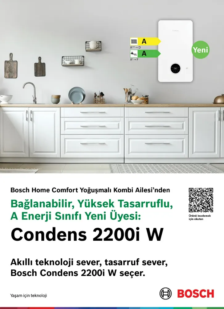 Bosch Home Comfort’un en yeni kombisi: Condens 2200i W