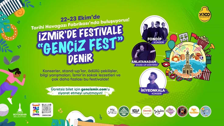 İzmir’de gençlik ve yaratıcılık rüzgarı estirecek Gençİz Fest başlıyor