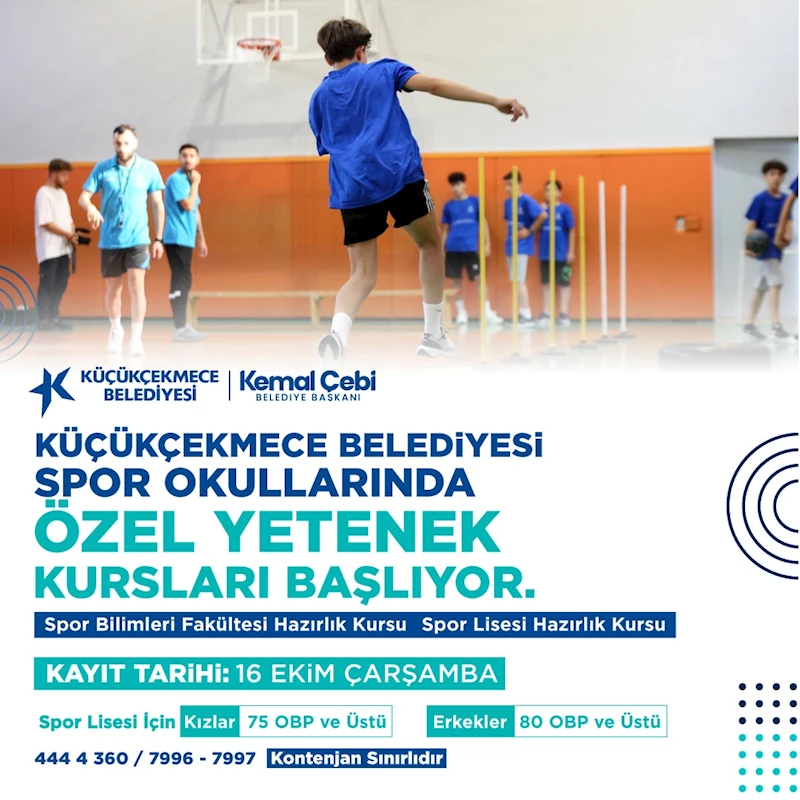 GENÇLER SPOR OKULLARI’NA ÖZEL YETENEK KURSLARI İLE HAZIRLANIYOR