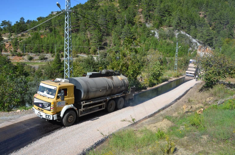 Alanya Beldibi ve Fakırcalı yolu asfaltlandı