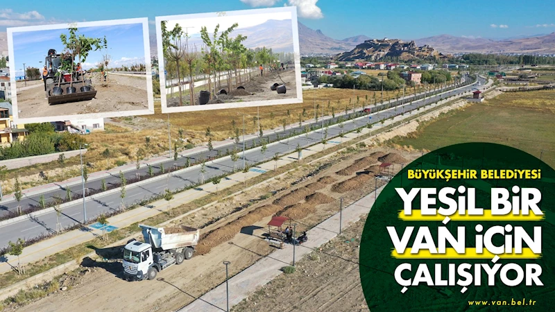 Büyükşehir Belediyesi yeşil bir Van için çalışıyor