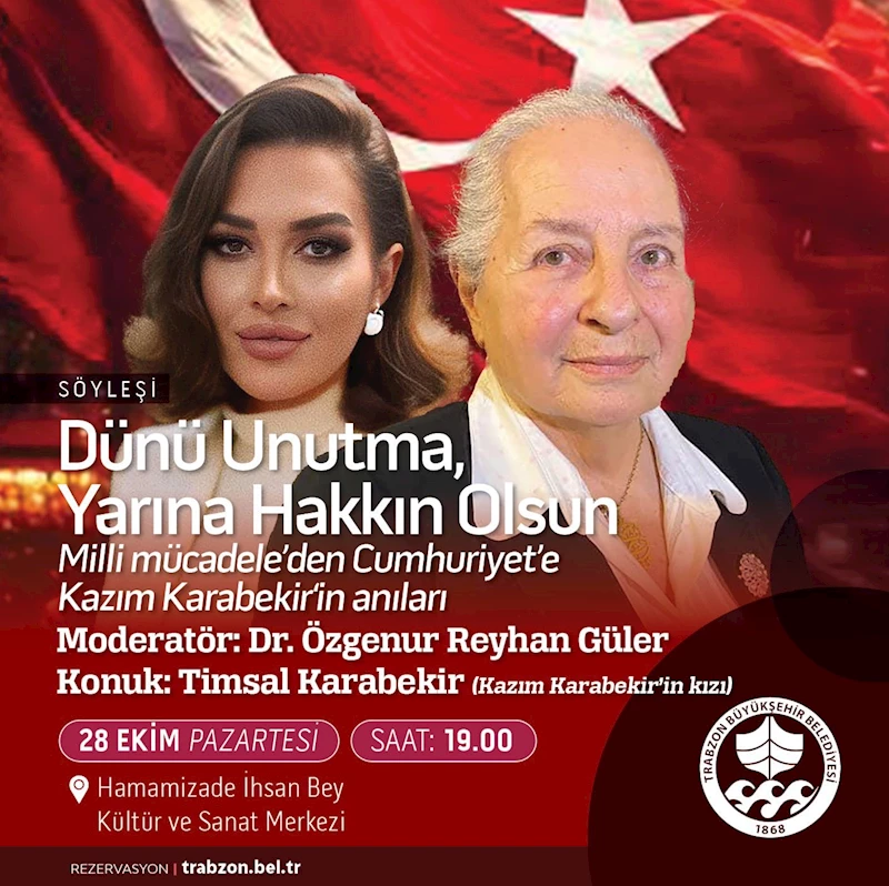 BÜYÜKŞEHİR’DEN KAZIM KARABEKİR ANMA SÖYLEŞİSİ