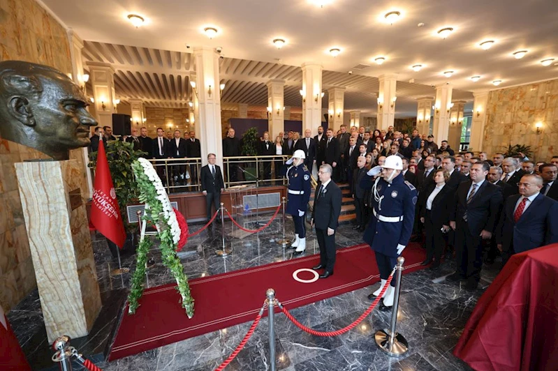 ATATÜRK SARAÇHANE BİNASINDA DÜZENLENEN TÖRENLE ANILDI