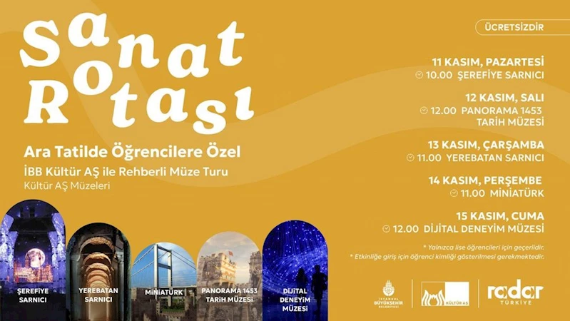 ARA TATİLDE ÖĞRENCİLERE ÖZEL SANAT ROTASI