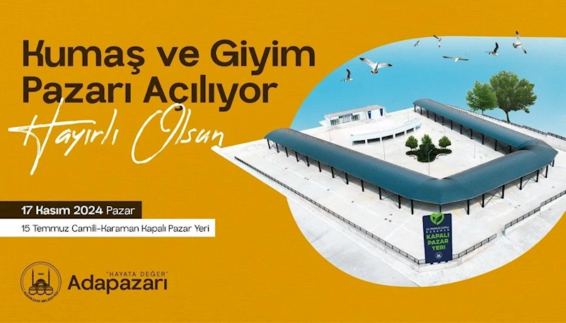 Kumaş ve Giyim Pazarı 17 Kasım´da Açılıyor