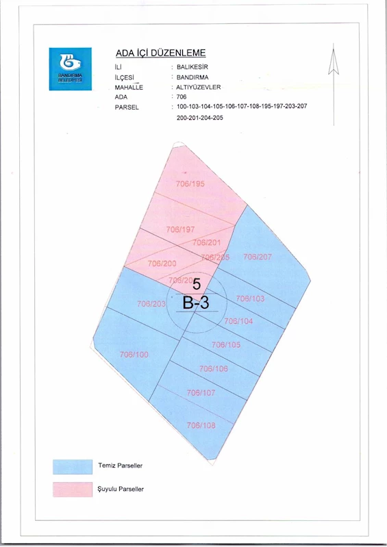 600 Evler Mahallesi 706 Ada İçi Düzenlemesi