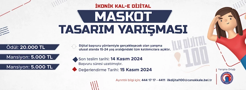 Kal-e Dijital Maskot Tasarımı Yarışması Başvuruları 14 Kasım