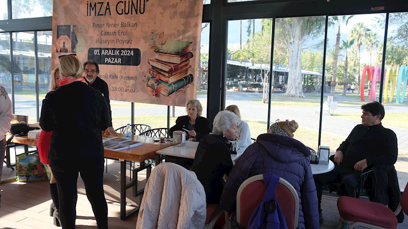 Kemer Belediyesi Deniz Kafe’de imza günü