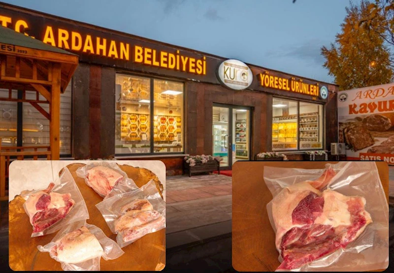 ARDAHAN BELEDİYESİ YÖRESEL ÜRÜNLER SATIŞ MAĞAZASINDA ‘PARÇALI KAZ ETİ’ DÖNEMİ