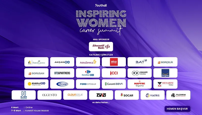 “YOUTHALL INSPIRING WOMEN CAREER SUMMIT” BUGÜNÜN KADIN LİDERLERİNİ GELECEĞİN LİDERLERİ İLE BULUŞTURUYOR