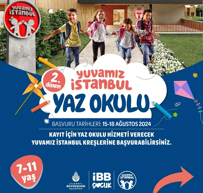 YUVAMIZ İSTANBUL YAZ OKULU 2. DÖNEM KAYITLARI BAŞLIYOR