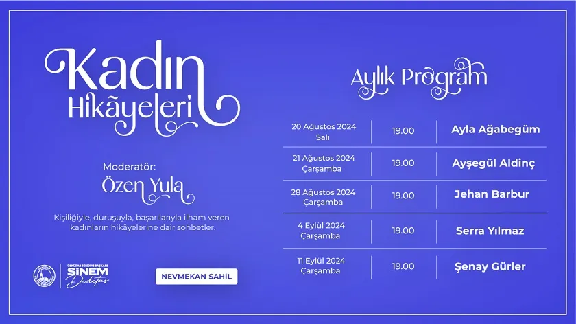 ÜSKÜDAR’DA “KADIN HİKAYELERİ” SÖYLEŞİLERİ BAŞLIYOR