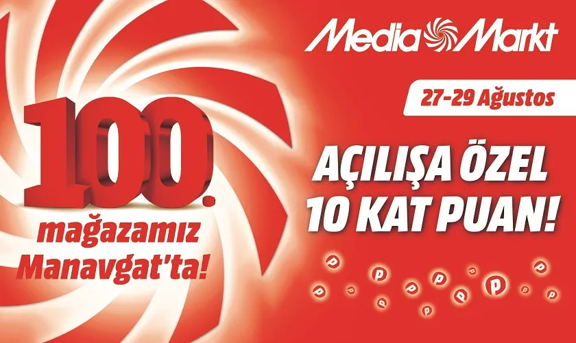 MediaMarkt 100. mağazasını Manavgat’ta açıyor