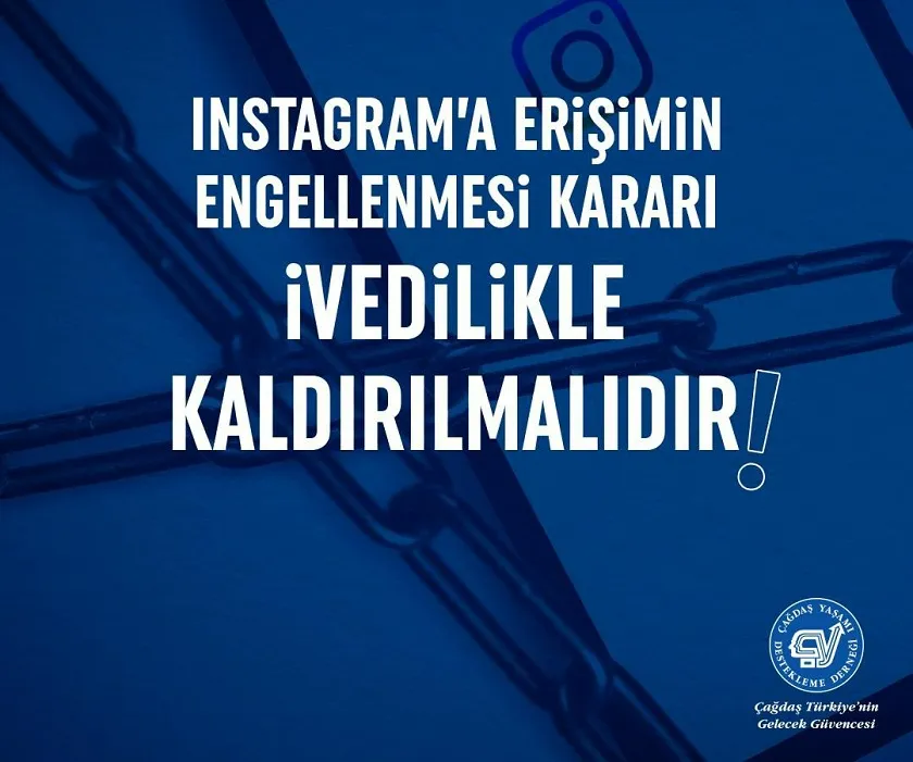 INSTAGRAMA ERİŞİMİN ENGELLENMESİ KARARI İVEDİLİKLE KALDIRILMALIDIR!