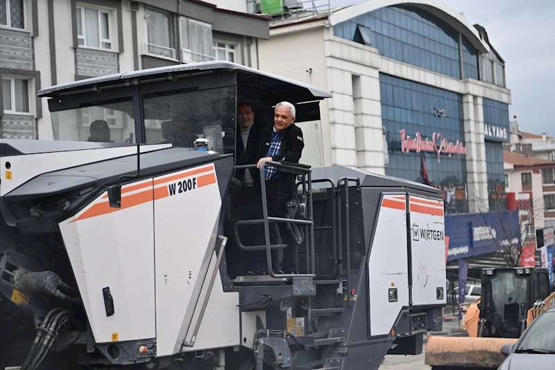 Yol düzenlendi, trafik rahatladı