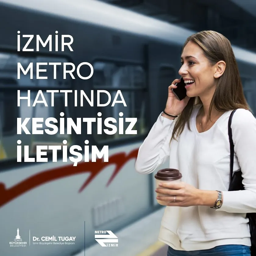 İzmir Metrosu’nda kesintisiz iletişim dönemi başlıyor