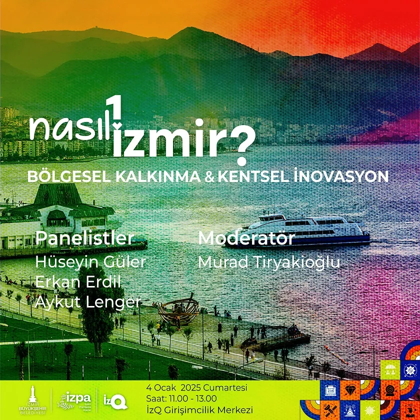 “Nasıl Bir İzmir” panel serisinde bölgesel kalkınma ve kentsel inovasyon konuşulacak